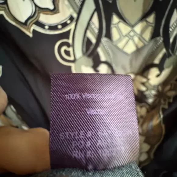 Hale Bob Black Floral Print Bell Sleeve Mini Swing Dress 70s Retro White Brown - Picture 6 of 7